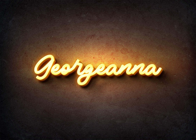 Free photo of Glow Name Profile Picture for Georgeanna
