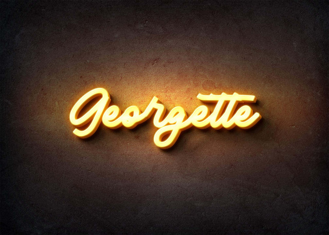 Free photo of Glow Name Profile Picture for Georgette
