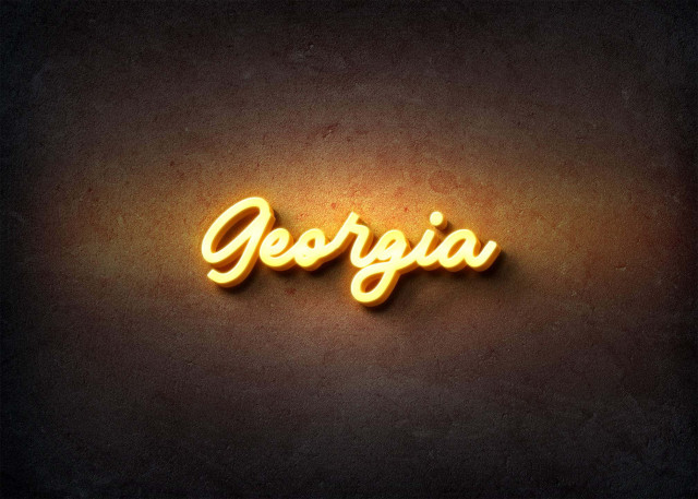 Free photo of Glow Name Profile Picture for Georgia