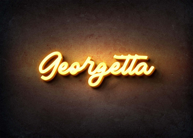 Free photo of Glow Name Profile Picture for Georgetta