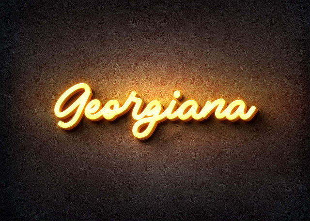 Free photo of Glow Name Profile Picture for Georgiana