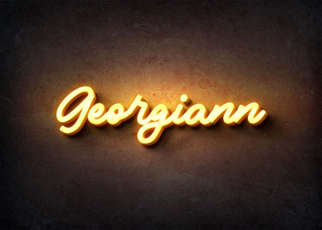 Free photo of Glow Name Profile Picture for Georgiann