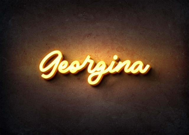 Free photo of Glow Name Profile Picture for Georgina