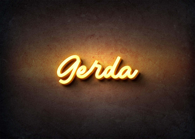 Free photo of Glow Name Profile Picture for Gerda