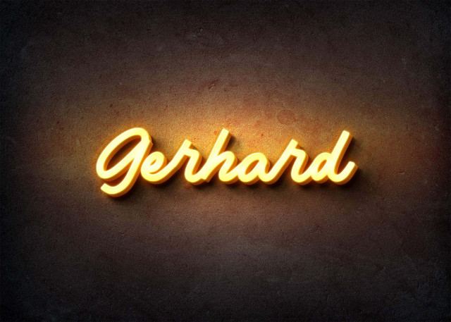 Free photo of Glow Name Profile Picture for Gerhard