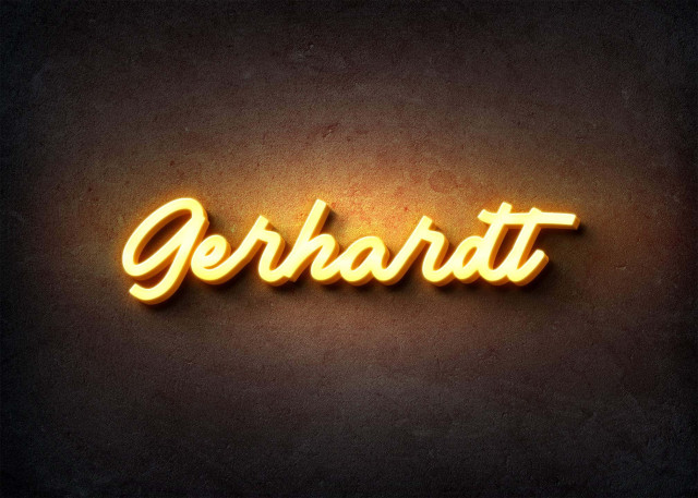 Free photo of Glow Name Profile Picture for Gerhardt
