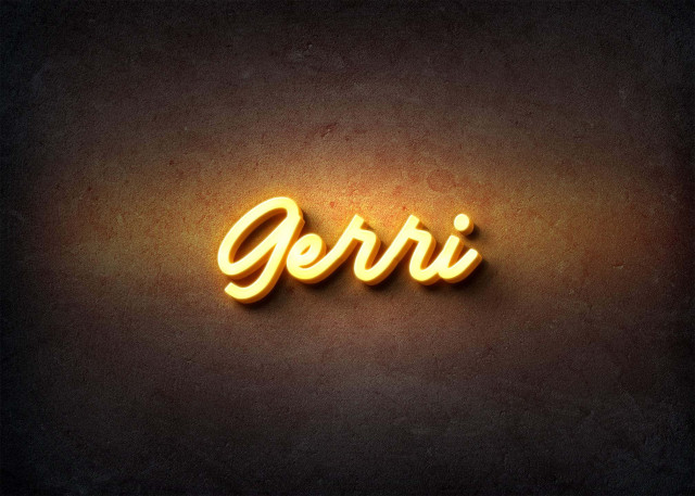 Free photo of Glow Name Profile Picture for Gerri