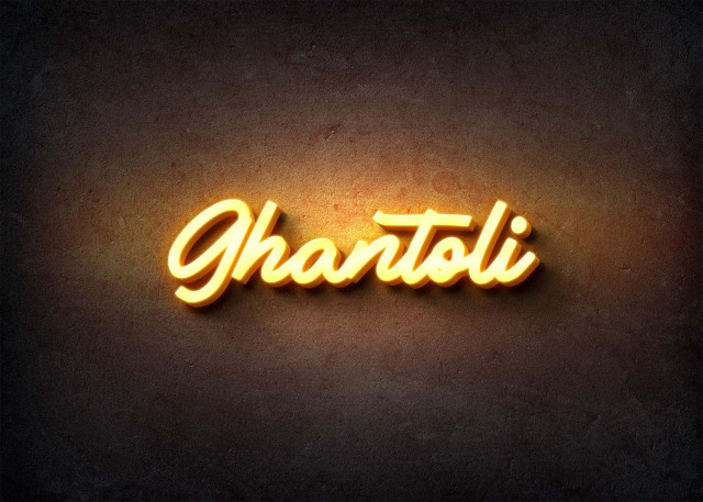 Free photo of Glow Name Profile Picture for Ghantoli