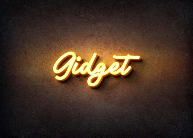 Free photo of Glow Name Profile Picture for Gidget