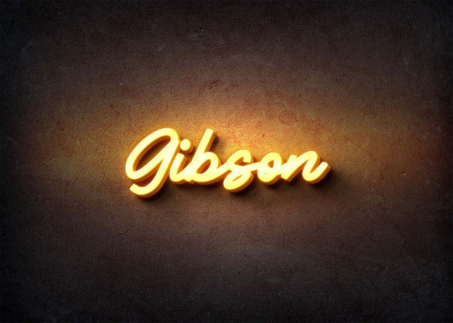 Free photo of Glow Name Profile Picture for Gibson