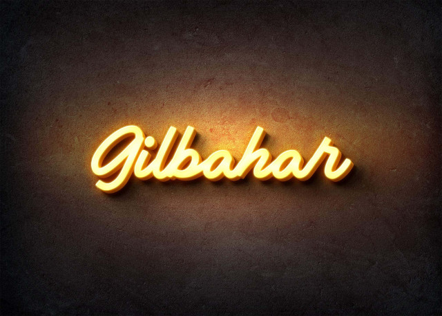 Free photo of Glow Name Profile Picture for Gilbahar