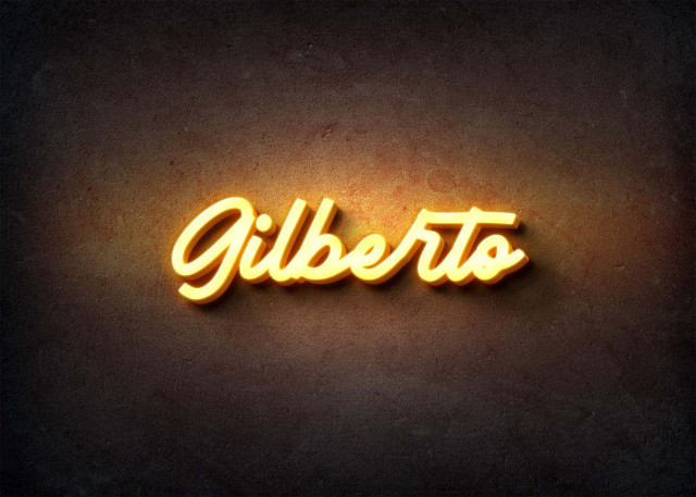 Free photo of Glow Name Profile Picture for Gilberto