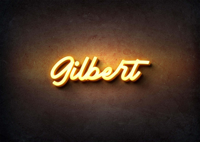 Free photo of Glow Name Profile Picture for Gilbert