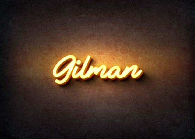 Free photo of Glow Name Profile Picture for Gilman