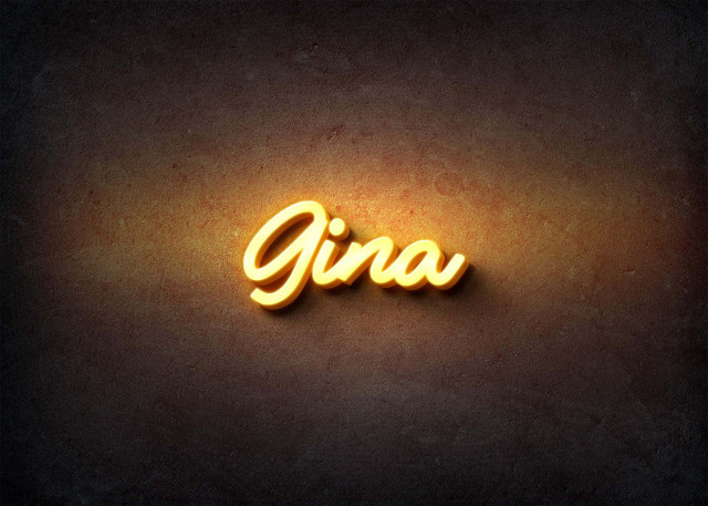 Free photo of Glow Name Profile Picture for Gina