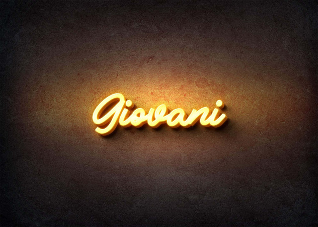 Free photo of Glow Name Profile Picture for Giovani