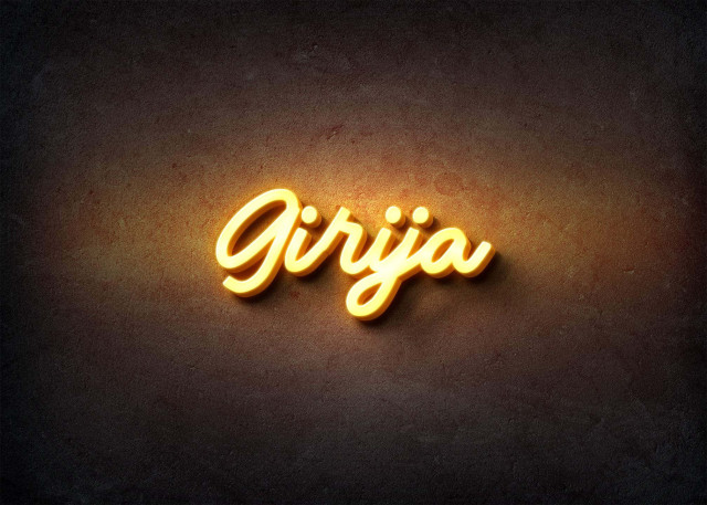 Free photo of Glow Name Profile Picture for Girija