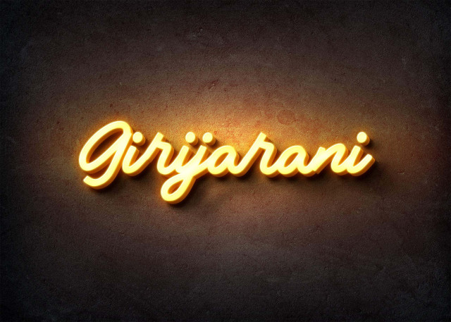 Free photo of Glow Name Profile Picture for Girijarani