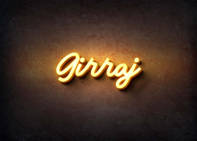 Free photo of Glow Name Profile Picture for Girraj