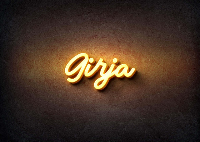 Free photo of Glow Name Profile Picture for Girja