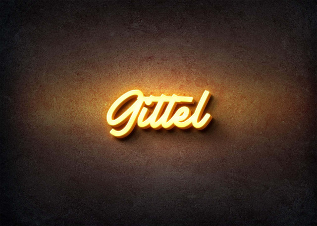 Free photo of Glow Name Profile Picture for Gittel