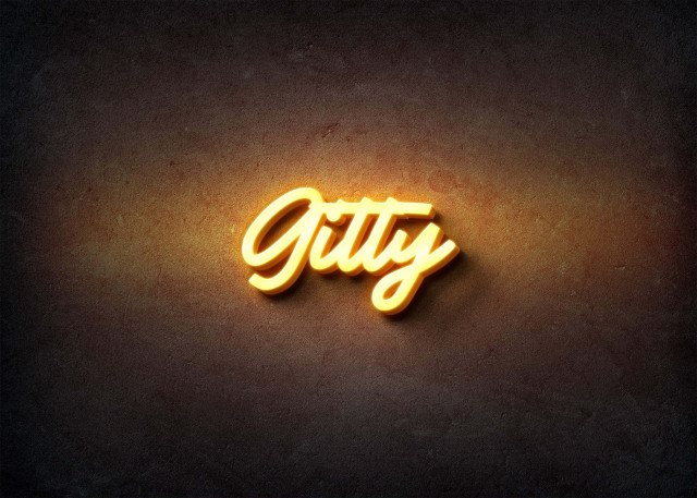 Free photo of Glow Name Profile Picture for Gitty