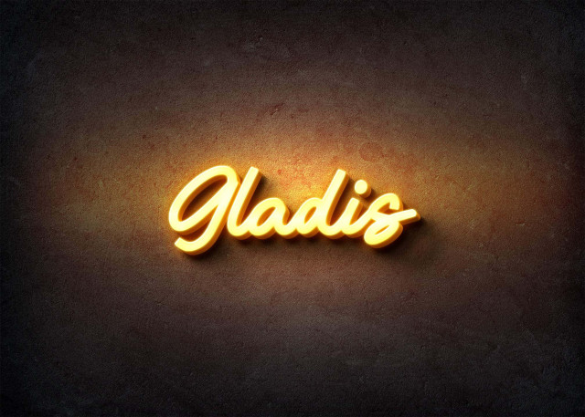 Free photo of Glow Name Profile Picture for Gladis