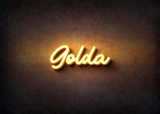 Free photo of Glow Name Profile Picture for Golda