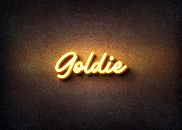 Free photo of Glow Name Profile Picture for Goldie