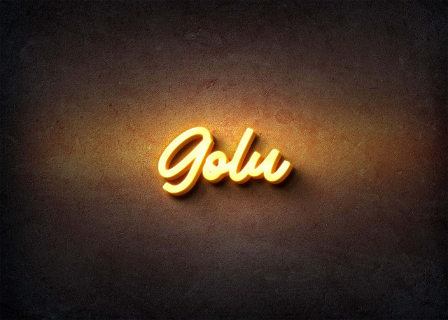 Free photo of Glow Name Profile Picture for Golu