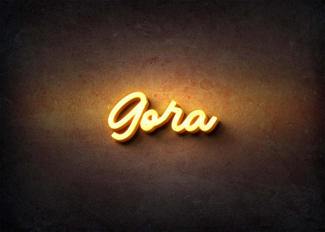 Free photo of Glow Name Profile Picture for Gora