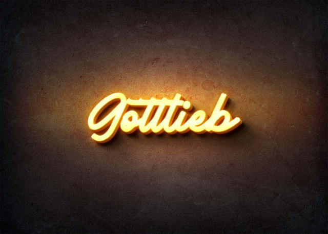 Free photo of Glow Name Profile Picture for Gottlieb