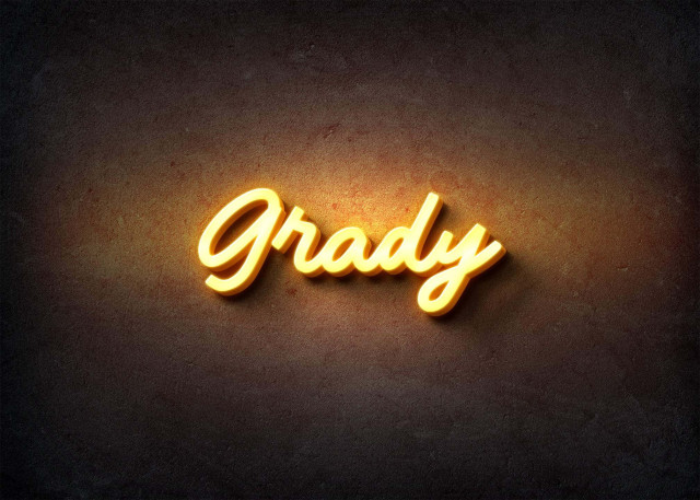 Free photo of Glow Name Profile Picture for Grady