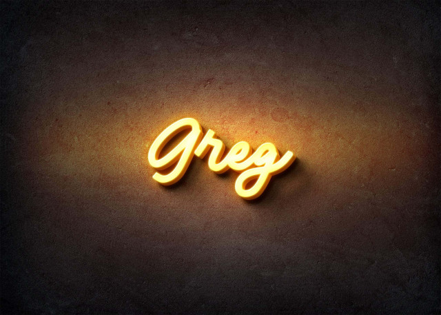 Free photo of Glow Name Profile Picture for Greg