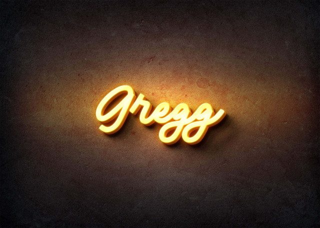 Free photo of Glow Name Profile Picture for Gregg