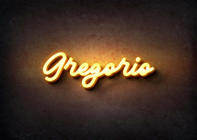 Free photo of Glow Name Profile Picture for Gregorio