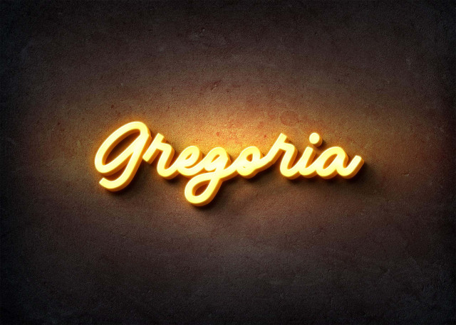 Free photo of Glow Name Profile Picture for Gregoria