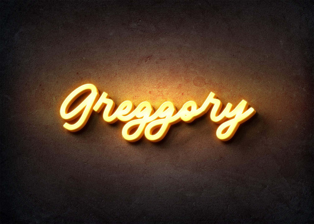 Free photo of Glow Name Profile Picture for Greggory