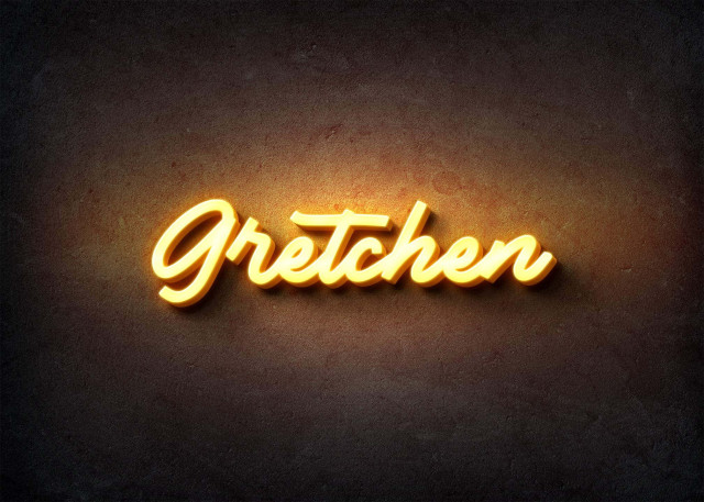 Free photo of Glow Name Profile Picture for Gretchen