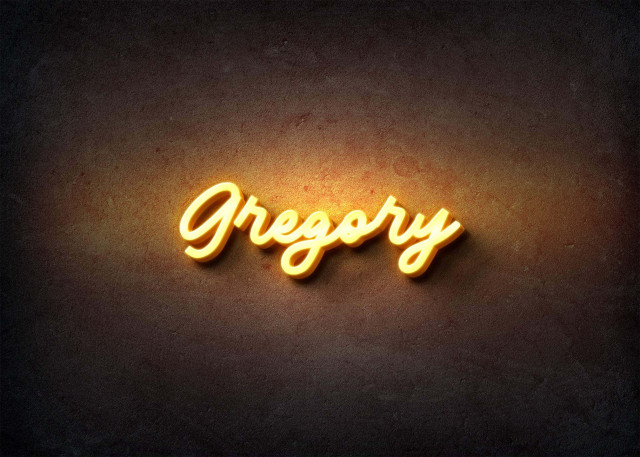 Free photo of Glow Name Profile Picture for Gregory