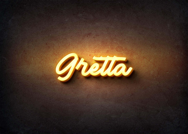 Free photo of Glow Name Profile Picture for Gretta