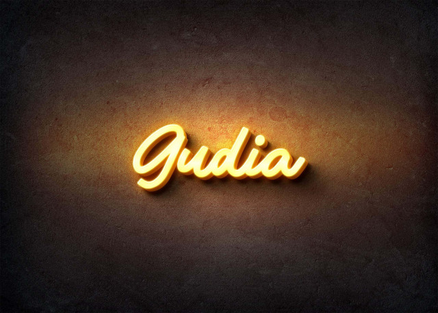 Free photo of Glow Name Profile Picture for Gudia