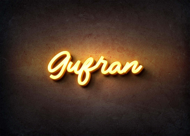 Free photo of Glow Name Profile Picture for Gufran