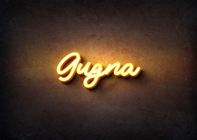 Free photo of Glow Name Profile Picture for Gugna