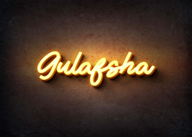 Free photo of Glow Name Profile Picture for Gulafsha