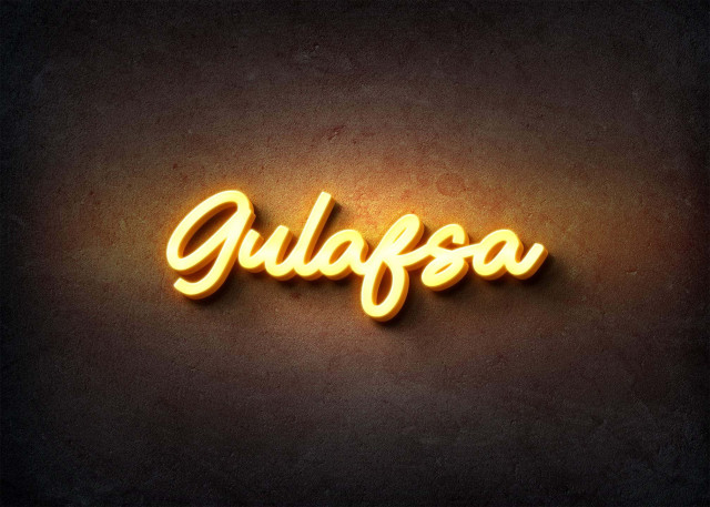 Free photo of Glow Name Profile Picture for Gulafsa