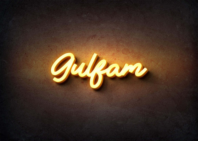 Free photo of Glow Name Profile Picture for Gulfam