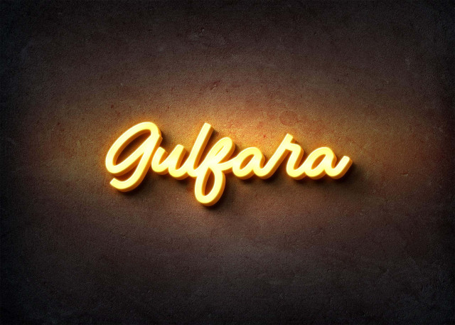 Free photo of Glow Name Profile Picture for Gulfara