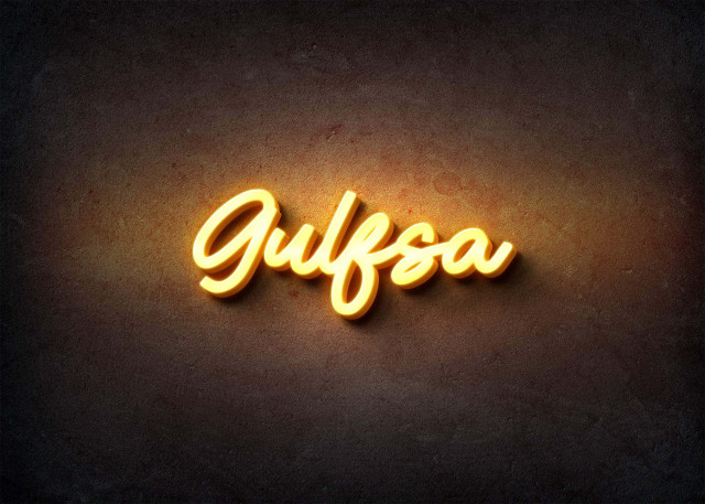 Free photo of Glow Name Profile Picture for Gulfsa
