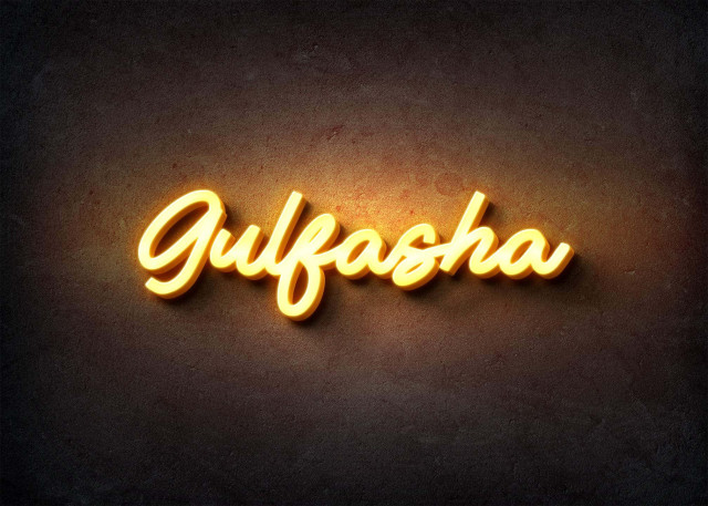 Free photo of Glow Name Profile Picture for Gulfasha